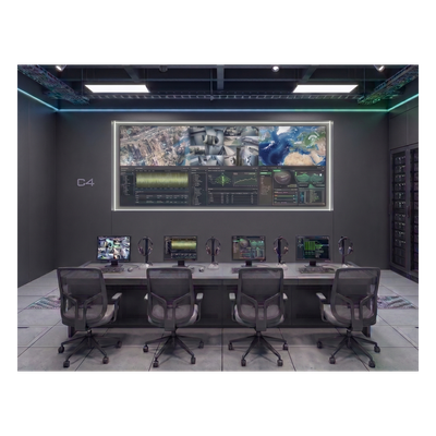 [DS-VW3X20B55/WM] Kit Videowall 3x2 / 6 Pantallas 55" Full HD / Decodificador 16CH 4K / Montaje de Pared / Hikvision