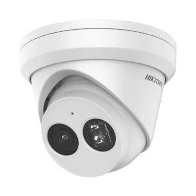 [DS-2CD2343G2-I(U)] Turret IP 4 Megapixel / Lente 2.8 mm / 30 mts IR EXIR / Exterior IP67 / WDR 120 dB / PoE / ACUSENSE (Evita Falsas Alarmas) / Micrófono Integrado / Metal  / MicroSD / ONVIF / ACUSEARCH
