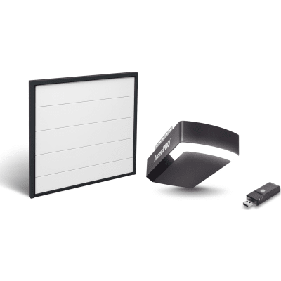 [KIT-DOOR-87] Kit Puerta de Garage 8x7 Pies (2.44 x 2.13 m) / Motor DC 1/2 HP / Insulada / Activación WiFi / Hasta 50 Controles / Lámina Calibre 26