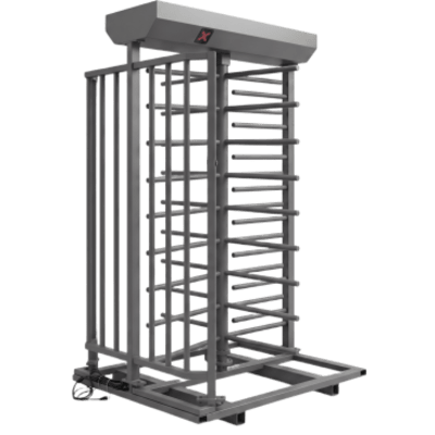[XT-100-CL] Torniquete Sencillo de Cuerpo Completo / Fabricado en Acero con Acabado en Pintura Color Gris / Diseño Elegante / Capacidad de 25 Personas Por Minuto 