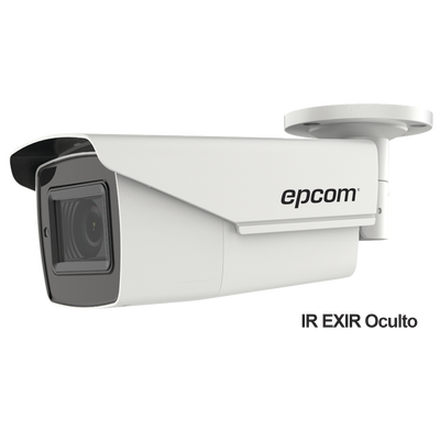 [B50-TURBO-ZW] Bala TURBOHD 5 Megapixel / Lente Mot. 2.7 a 13.5 mm / 40 mts IR EXIR / dWDR / 4 Tecnologías (TVI / AHD / CVI / CVBS) / Exterior IP67