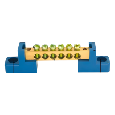 [PSTTBSCR] Terminal de CableadoTipo Puente / 6 Orificios / Tornillos M5 / PP Retardante a la Flama / 16 mm² / 80 A / 750 V CA