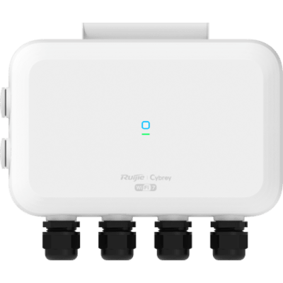[RG-CAP73-O] Punto de Acceso Exterior Tri-Radio Wi-Fi 7 / 9.335 Gbps / 6 Puertos SMA / Alimentación PoE+ y DC / IP68 / Gestión Cloud / Línea Cybrey