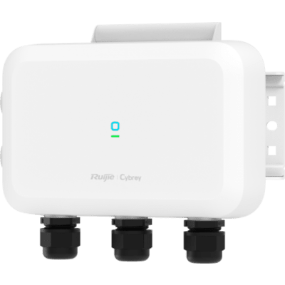 [RG-CAP62-O] Access Point Exterior Wi-Fi 6 / Doble Banda 2.4 GHz y 5 GHz / 4 Flujos Espaciales / 2.976 Gbps / Puerto Óptico 2.5G SFP / IP68 / Alimentación DC y PoE / Gestión Cloud / Línea Cybrey
