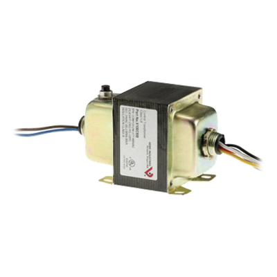 [X100CBE] Transformador de control de 99 VA para HVAC y automatización de edificios, entrada multivoltaje 120/208/277/480 VAC a salida 24 VAC, con breaker integrado y montaje en placa