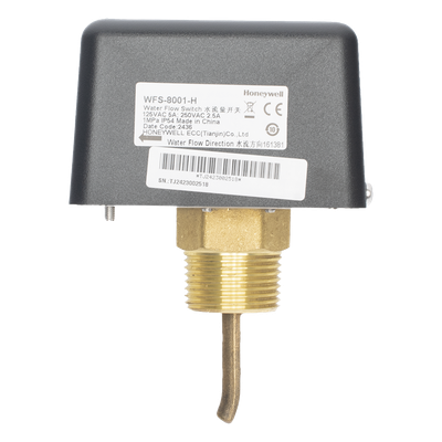 [WFS-8001-H] Interruptor de flujo de agua tipo paleta con salida SPDT para protección por interbloqueo en sistemas HVAC