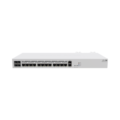 [CCR2116-12G-4S+] Cloud Core Router 16 Nucleos ARM, 12 puertos Gigabit, 4 SFP+ 10G