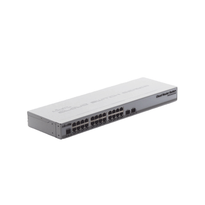 [CRS326-24G-2S+RM] Switch Sistema Operativo Dual 24 Puertos Gigabit Ethernet y 2 Puertos SFP+