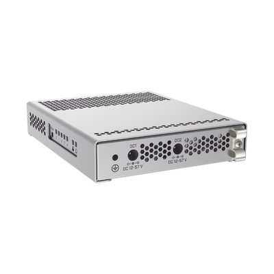 [CRS305-1G-4S+IN] (CRS305-1G-4S+IN) Switch administrable Sistema Operativo Dual, puerto 1G Rj45, 4 puertos 10G SFP+ para Escritorio