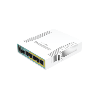 [RB960PGS] (hEX PoE) Routerboard 5 puertos Gigabit Ethernet PoE 802.3at, 1 Puerto USB