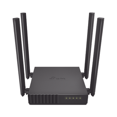 [ARCHERC50] Router Inalámbrico doble banda AC, 2.4 GHz y 5 GHz Hasta 1200 Mbps, 4 antenas externas omnidireccional, 4 Puertos LAN 10/100 Mbps, 1 Puerto WAN 10/100 Mbps, Versión 6