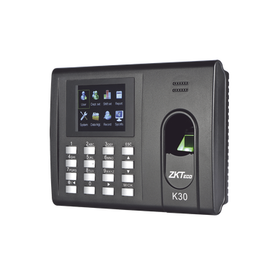 [K-30] Checador de Huella y Tarjetas para Tiempo y Asistencia con Batería de Respaldo/ Comunicación TCP/IP /  Salida de relevador para cerradura 