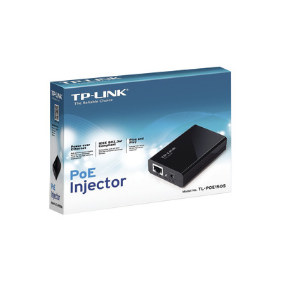 [TL-POE150S] Inyector PoE (15W) / Gigabit 802.3 af / 2 puerto 10/100/1000 Mbps / Plug and Play