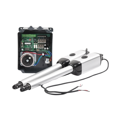 [XBS-PK03] Kit de brazos para automatizar portones vehiculares abatibles de 2 hojas/ 3 Mts / 300 Kg / Uso solo residencial / Compatible con respaldo de energía 