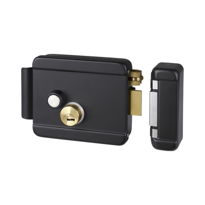 [BL-ACCESSRIMB] Cerradura Eléctrica con Botón de Salida / Incluye Llave  / Exterior / Derecha / Color Negro