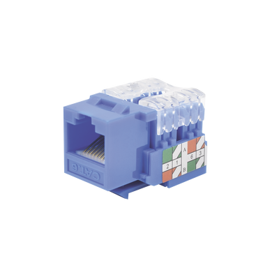 [LP-KJ-601-BU] Módulo Jack 110 Cat6, Keystone para faceplate - Color Azul