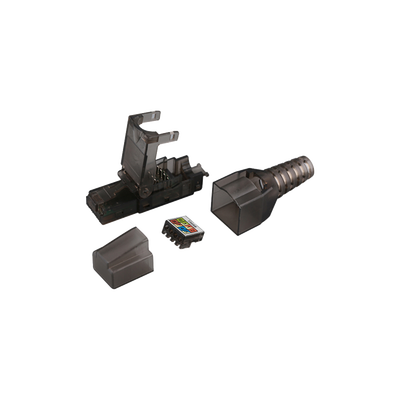[LP-KJ-6A-17U] Plug RJ45 para Cable UTP Categoría 6A -Sin herramienta, para terminación en campo
